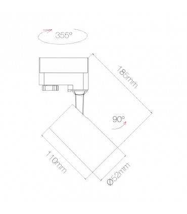 Beneito Faure Ausrichtbarer LED-Flutlichtstrahler PICOLO 9,5W mit Trimmer 4437
