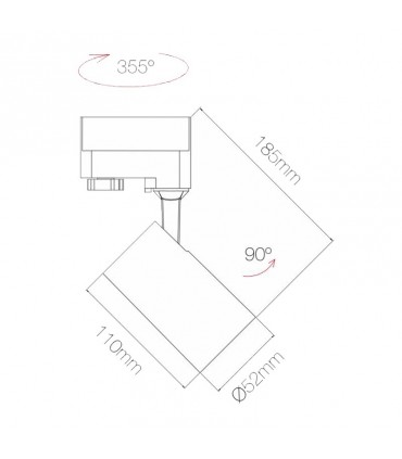 Beneito Faure Ausrichtbarer LED-Flutlichtstrahler 9,5W Farbe Schwarz 4438