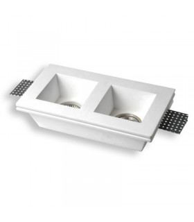Century quadratisches LED-Licht aus Gips JESSY2-SQ2112