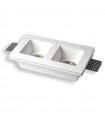Century quadratisches LED-Licht aus Gips JESSY2-SQ2112
