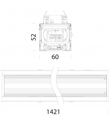 Disano Fosnova Deckenleuchte TECHNO SYSTEM 6603 34W 4000K 13303200-0059