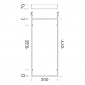 Disano Kit Rahmen für LED-Paneel RODI595 30X120mm 99803600