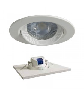 Duralamp runde LED-Einbaulicht 7W 4000K 40° weiß D307TNW