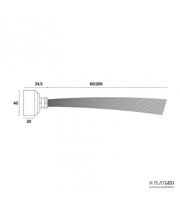 Playled RGB LED-Sternenhimmel 3000K 48X200cm 24V 2W PU348C/2