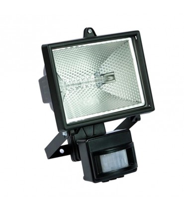 Halogenscheinwerfer IP 54 500W + Lampe + Bewegungsmelder
