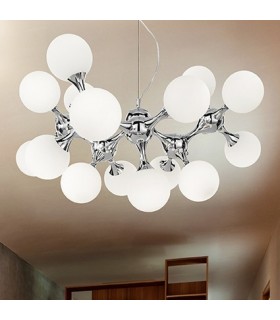 Ideal Lux Pendelleuchte NODI weiß SP15, 15-flammig 082073