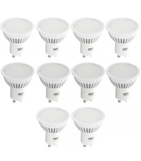 Kit Beghelli LED-Lampen 7W Sockel GU10 6500K 10 Stk. 56859
