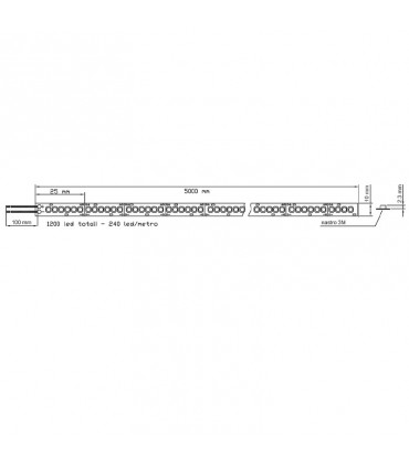 Ledco LED-Lichtbänder 60W, 5500K, 24V, IP20 5-Meter-Spule SL200LBI20/ES