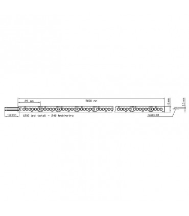 Ledco Strip LED-Lichtbänder 60W 4000K IP20 5 Meter 24V SL200LBN20/ES