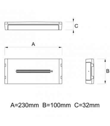 Linergy LED-Notleuchte SE 18W 2 Stunden Betriebsdauer SI18N20EBR