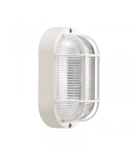 Lombardo Wandleuchte mit Käfig, weiß, E27 60W IP44 LB44121