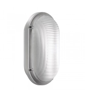 Lombardo ovale Wandleuchte Luce 260, weiß, E27 IP44 LB44122