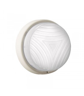 Lombardo Wandleuchte Twister, rund, weiß E27 IP44 LB54221