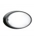 Lombardo ovale Wandleuchte Airy schwarz E27 IP54 LB82122