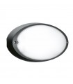 Lombardo ovale Wandleuchte Airy schwarz E27 IP54 LB82122