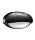 Lombardo ovale Wandleuchte Airy, schwarz E27 IP54 LB82322