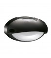 Lombardo ovale Wandleuchte Airy, schwarz E27 IP54 LB82322