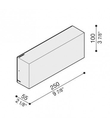 Lombardo ART 100 24 LED Wandleuchte 10W 3000K LL1160003