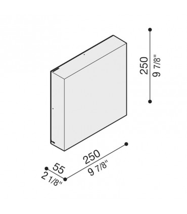 Lombardo LED-Wandleuchte ART 250 20W 3000K LL1161003