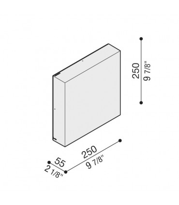 Lombardo Wandleuchte ART 250 20W LED 2200 lumen 4000K LL116100N