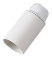 Glatte Lampenfassung E14 weiß 00502