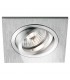 Nobile quadratischer Einbaustrahler aus Aluminium, satiniert 230V 50W 9088