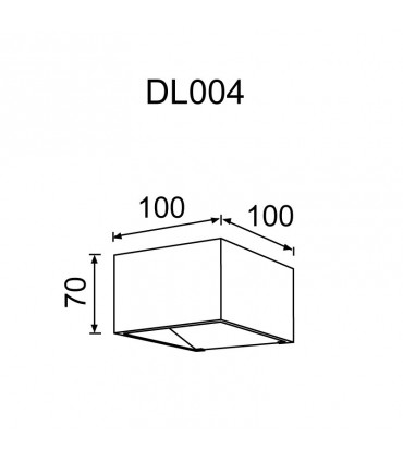 Nobile dekorative Wandleuchte DL004/BI