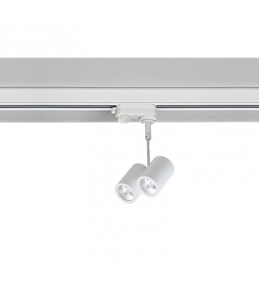 Nobile verstellbarer 2X5W LED-Strahler für Schiene 3000K weiß R27/3K/40
