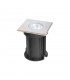 Poliplast Bodeneinbauleuchte Sockel GU10 aus Stahl 400878