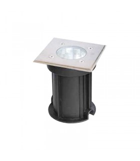 Poliplast Bodeneinbauleuchte Sockel GU10 aus Stahl 400878