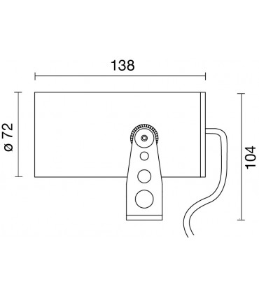 Side SPOT LED-Strahler 70 GR 4W 3000K IP67 E67886-LBC-FL