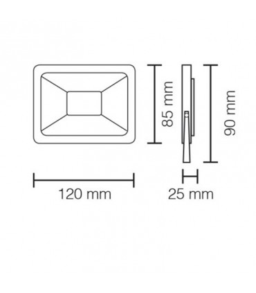 Stone LED-Scheinwerfer 10W weißes Licht 6500K IP65 7006/B C.B