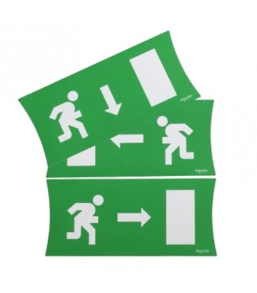 Schneider Kitmit 3 Piktogrammen für RILUX-Sicherheitsleuchten OVA50224