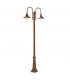 Sovil Deluxe rostfarbener Mast mit 2XE27 IP43 Wandleuchte 896/11