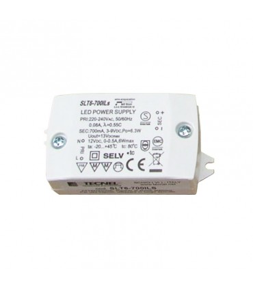 Tecnel LED-Stromversorgung 6W 12V IP20 SLT6-700ILS