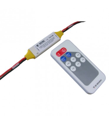 Tecnel Dimmer für einfarbige LED-Streifen mit Fernbedienung TE414M