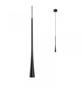 Redo Led-Pendelleuchte ITO 7W 3000K 18° 80cm Schwarz 01-1761