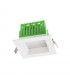 Redo viereckige LED-Einbauleuchte 12W 4000K 90° IP44 EVS01NW