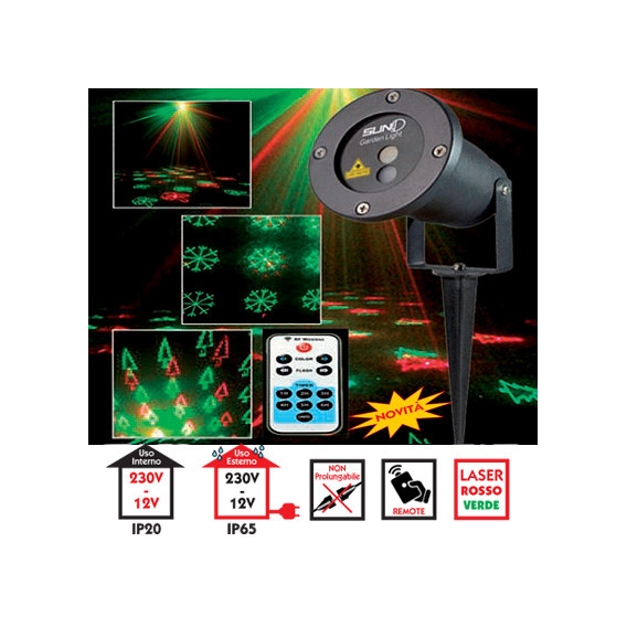 Projektor Wimex laser-LED-6 verschiedene gründen fernbedienung IP44 4504164