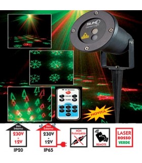 Projektor Wimex laser-LED-6 verschiedene gründen fernbedienung IP44 4504164
