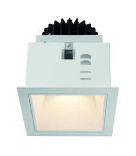 Faro Einbauleuchte Wiva Weißen quadrat-LED 15W WW warmes licht 41100050