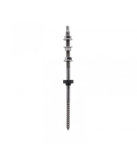 Fischer Doppelgewindeschraube für Photovoltaikanlagen 10X250 mm A2 00071203