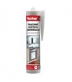 Fischer Essig weißes Einkomponenten-Anti-Schimmel-Silikon 280 ml 507189