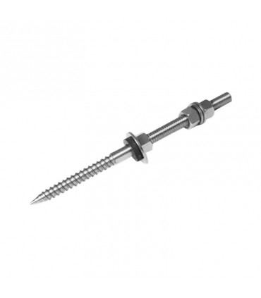 Doppelgewindeschraube mit EPDM-Dichtung M12 300mm Holz/Beton FVT1315