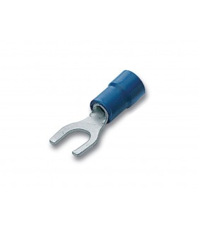 BM Quetschkabelschuhe Gabelform mit PVC-Isolation 2,5MM Durchmesser 5 100 Stk.