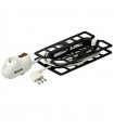 Bticino Verlängerungskabel 5 mt 16A Stecker 2 Steckdosen 10/16A 1 schuko 3635DB