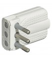 Bticino Platzsparende Ecksteckdose 10A weiß S2465TA