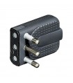 Bticino Eckstecker 2P+E 16A platzsparend Grau S2466TGE