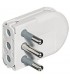 Platzsparender 2P+E 10A Flugstecker Bticino S2495TAE