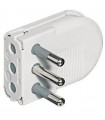 Platzsparender 2P+E 10A Flugstecker Bticino S2495TAE